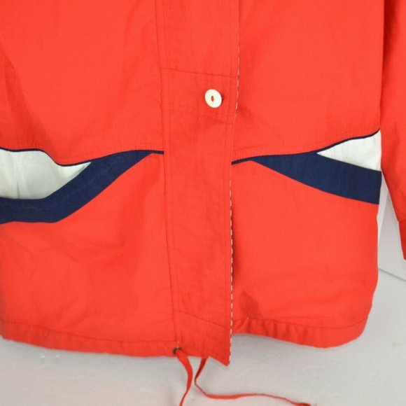 Vtg 1990's New York Girl Jacket, Red/Navy Blue - Full Zip Medium - Picture 3 of 6